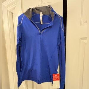 Lululemon Athletica Royal Blue Activewear Run Motion Pullover NWT M